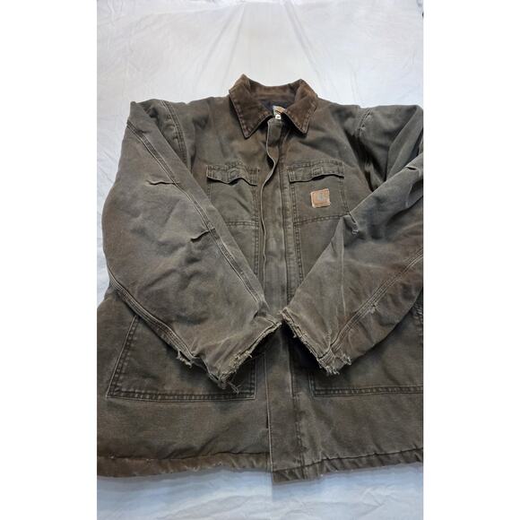 Carhartt C26CHT Jacket Men's Leather Tag Size XXL - Picture 1 of 11